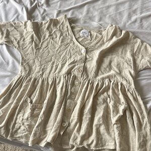 Princess Polly Babydoll Dress Beige xs